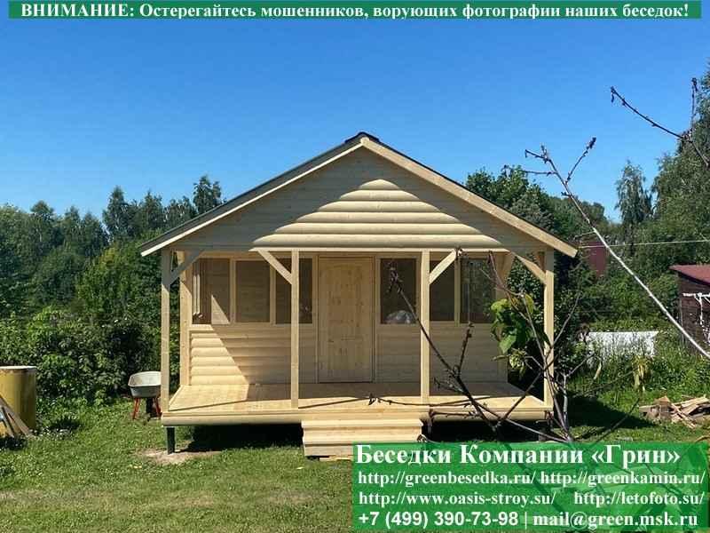 Застекленная Беседка Для Дачи Из Блокауса 3х5 - Фото № 14