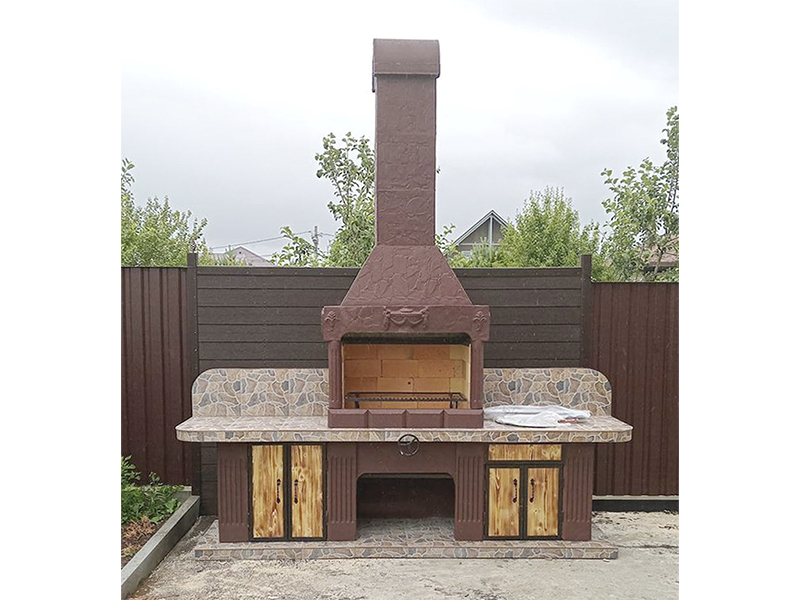 Печь Барбекю С Грилем Из Кирпича Для Дачи Беседки № 16 - Фото № 17