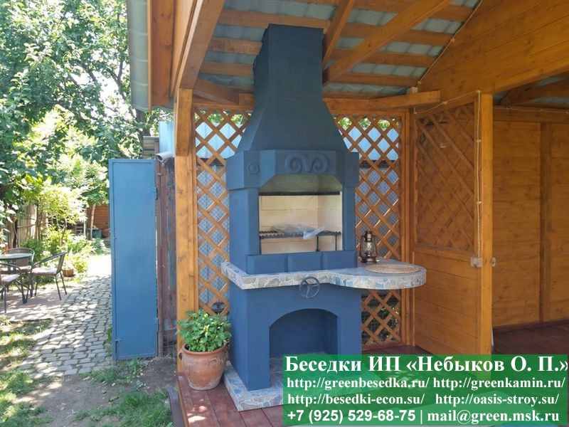 Беседка С Хозблоком Для Дачи, Дома 3х7. Вариант № 1 - Фото № 15