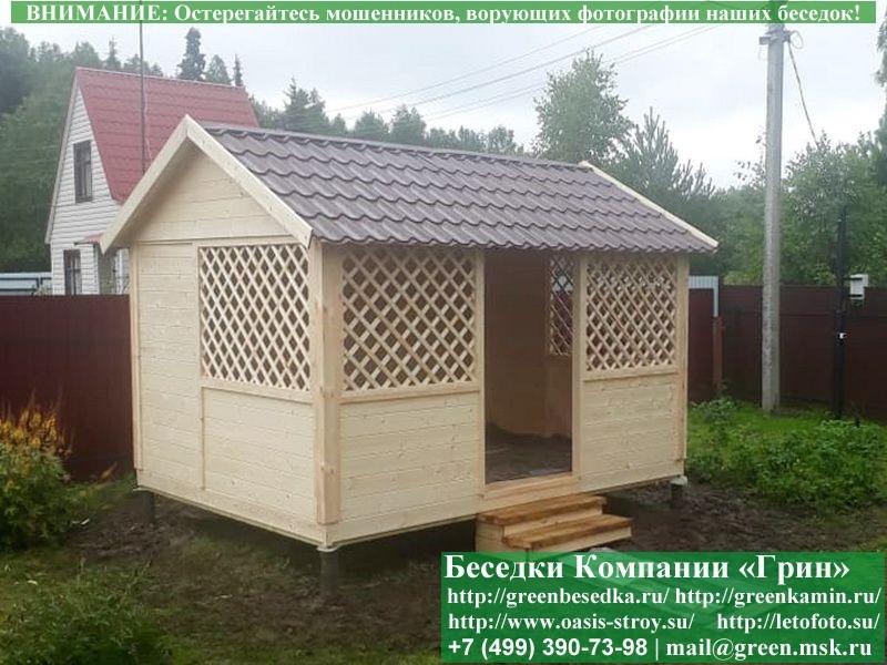 Садовая Беседка Для Дачи 'Домик 3х4'. Вариант № 2 - Фото № 5
