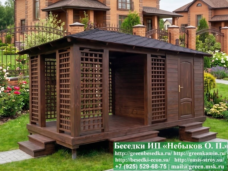 Летняя Беседка С Хозблоком, Сараем Для Дачи, Дома 3х5 - Фото № 5