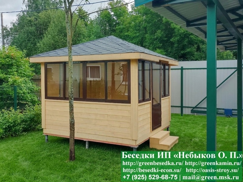 Застекленная Беседка С Алюминиевыми Окнами 3х3 - Фото № 12