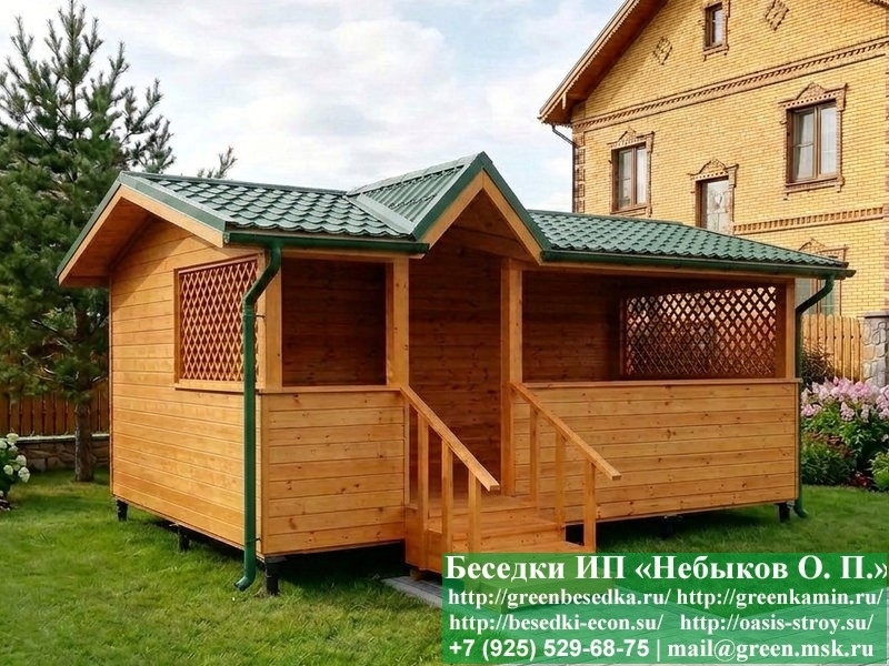 Беседка-веранда с хозблоком 4х5, 5х6 — доставка и монтаж в Москве и Беседка-веранда с хозблоком 4х5, 5х6 — доставка и монтаж в Москве и