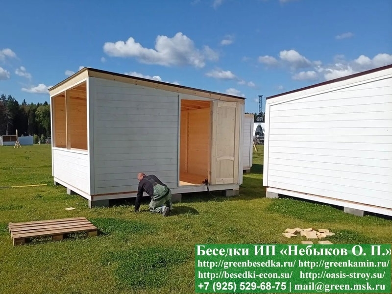 Торговый домик 3х4, 4х4 односкатный — доставка Москва и области СЗ Торговый домик 3х4, 4х4 односкатный — доставка Москва и области СЗ