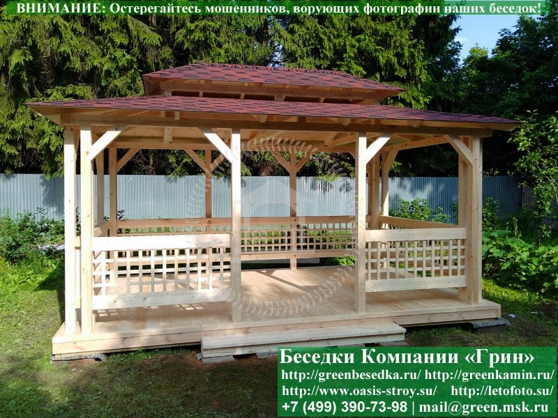 Китайская, Японская Беседка Для Дачи 3х5. Вариант № 1 - Фото № 1 Китайская, Японская Беседка Для Дачи 3х5. Вариант № 1 - Фото № 1