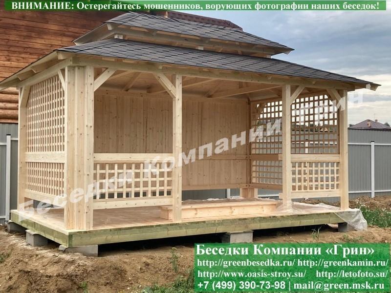 Китайская, Японская Беседка Для Дачи 3х5. Вариант № 1 - Фото № 6