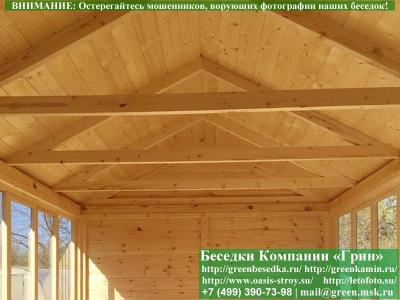 Глухая Имитация Под Кровлю В Беседку 3х4 - Фото № 1 2