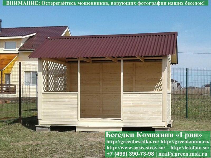 Садовая Беседка Для Дачи 'Домик 3х4'. Вариант № 1 - Фото № 13