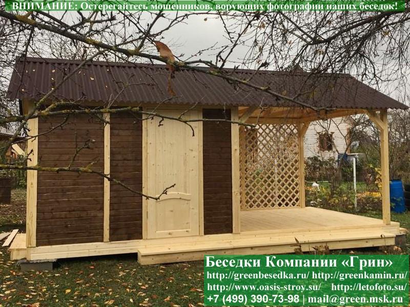 Бытовка-Хозблок С Навесом Для Дачи, Дома 3х6 - Фото № 3