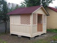 Садовая беседка для дачи 3x3 метра.