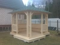 Беседка в японском стиле 3х3 метра.